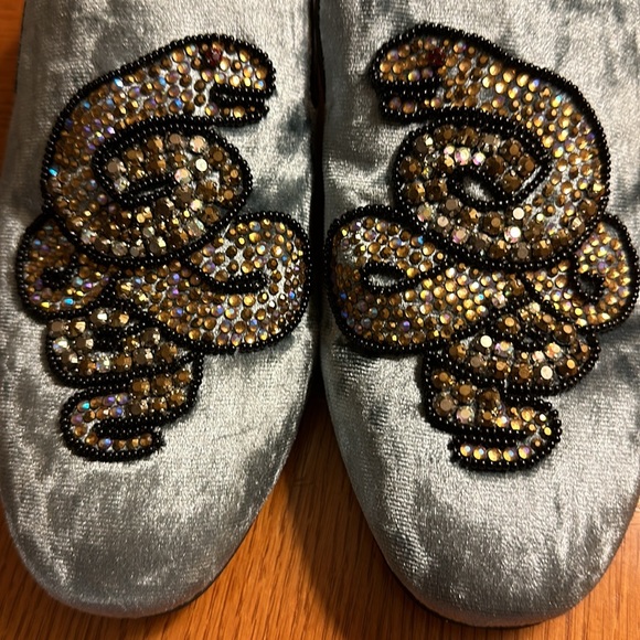 Steve Madden Velvet Beaded Slide - Picture 7 of 7